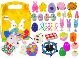 LeanToys Velikonoční antistresová sada hraček Fidget Toys, 36 dílků