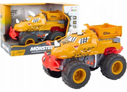 LeanToys Dinosaur Terénní auto Třecí pohon Sklápěč Oranžový