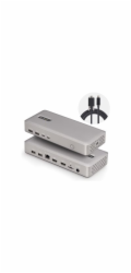 Startech USB4 Docking Station, USB-C 40Gbps, Dual Video HDMI, Up to 2x 4K 60Hz 4:4:4 (RGB) or 2x 4K 120Hz 4:2:2, Multi-Monitor Dock, 6x USB, 2.5GbE, 100W PD - Dokovací stanice - USB4 / Thunderbolt 4 -