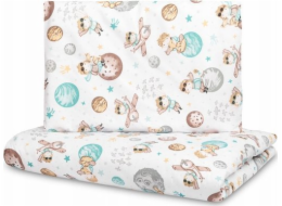 Sensillo Sada ložního prádla 2 kusy s planetami 100x135 cm