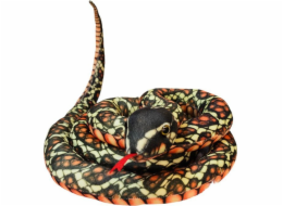 LeanToys Plyšová hračka Had hnědá 200 cm