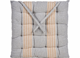 Giftdecor NOMO Pruhovaný polštář na židli s vázaným vzorem, 40 x 40 cm