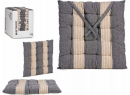 Giftdecor NOMO Pruhovaný polštář na židli s vázaným vzorem, 40 x 40 cm