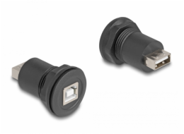 Delock Integrovaný konektor z USB 2.0 Typu-B na USB 2.0 Typu-A, černý