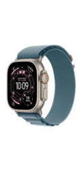 Apple Watch Ultra 3 GPS + Cellular 49mm Natural Titanium Case with Light Blue Alpine Loop - Medium