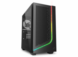 Sharkoon J1000  ARGB    (schwarz, Tempered Glass)