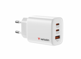 Verbatim Essentials GaN Charger 65W 2xUSB-C/1xUSB-A weiß   32353