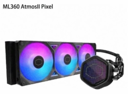 Cooler Master vodní chladič MasterLiquid Atmos II Pixel LED, 3x120mm, LGA1851, AM5, černá