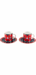 Bialetti Set 2 Tassen inkl. Untertassen Joyful Memories