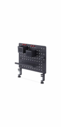 Startech Clamp-On Pegboard with Accessories, 16.5 x 12.5in (42 x 32cm), Steel Pegboard, Desktop Storage Organizer, Desk Mount Peg Board, Black - Upevnovací komponent (panel s otvory) - uchycení na kli