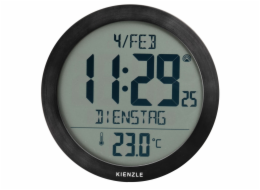 KIENZLE Funkuhr mit Innentem- peratur, schwarz