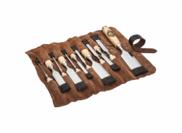 Kirschen Stechbeitelsatz in Ledertasche, 12-tlg.