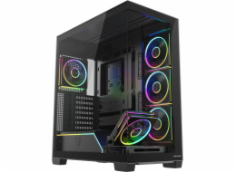 Počítačová skříň MODECOM VOLCANO STELLAR PLUS ARGB MIDI 5F Černá