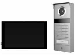 EZVIZ chytrý domácí interkom TP9 Pro/ Wi-Fi/ 4K/ 8" dot. monitor/ videotelefon/ bezdrátový zvonek/ IP65/ černo-stříbrný