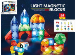 Madej Magnetické svítící kostky 32 kusů