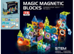 Madej Magnetické svítící kostky 75 dílků