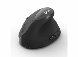 C-TECH myš VEM-17, vertikální, Dual mode, bezdrátová, BT5.0 + 2,4GHz, 1600DPI, černá