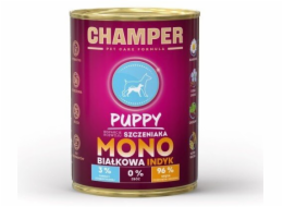 CHAMPER Puppy Monoprotein Turkey - vlhké krmivo pro psy - 400g