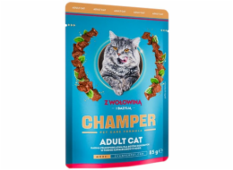 CHAMPER with beef and basil - mokré krmivo pro kočky - 85g