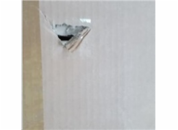 BAZAR - Magnetická tabule AVELI 60x45 cm, hliníkový rám+korková nástěnka 30x30 cm - POŠKOZENÝ OBAL