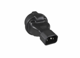 Adaptér IEC C14 na SCHUKO CEE 7/3 napětí 230V, 10A