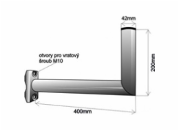 Držák antény na balkón, žárový zinek, délka 40cm