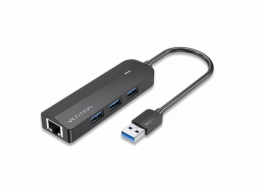 Hub 5w1 Vention USB 3.0 + adapter Gigabit Ethernet