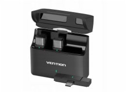 Sada 2 mikrofonů Vention USB-C + nabíjecí pouzdro