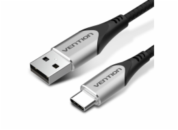 Vention CODHF USB kabel USB 2.0 1 m USB A USB C Hliník, Černá