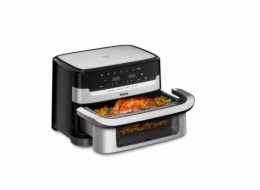 Tefal Dual Easy Fry Flex EY922D 9 l Samostatné Horkovzdušná fritéza Černá, Nerezová ocel