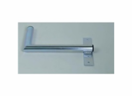 Držák antény na zeď u okna s pásem, pravé uchycení, galvanický zinek, délka 40cm