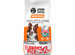 JOHN DOG Good Form Adult Medium and large breeds Veal with lamb - suché krmivo pro psy - 12 kg