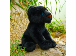 Rappa Plyšový černý panter sedící 23 cm ECO-FRIENDLY