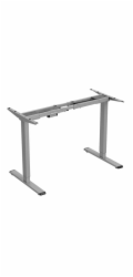 Powerton Desk rám / základna, elektricky nastavitelný, rozteč 500 mm, antikolizní systém, šedá, nosnost 100 kg, Powerton