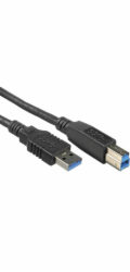 Kabel USB 3.0 Super-speed 5Gbps A-B, 9pin, 0,5m
