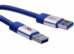 Maclean Kabel USB-A - USB-A 3m modrý (MCTV-606)