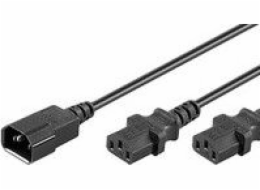 MicroConnect Napájecí kabel C13x2 - C14, 1,2 m (PE061312)