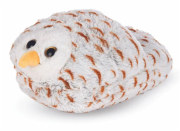 Pantofel Cozy Noxxiez CS914 Sněžná sova - hřejivý plyšový 
