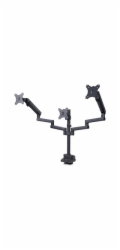 Startech Triple Monitor Desk Mount For Up To Three 27in Screens, VESA 75x75/100x100, Tool-Less Arm Adjustments, C-Clamp/Grommet Mount, Spring-Assisted Arms - Montážní sada - nastavitelné rameno - pro 