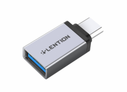 Adaptér USB-C na USB 3.0 Lention (stříbrný)