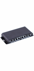 Switch Maxlink POES-8-7P-NOPS 8x LAN, 7x PoEout, 1x PoEin, bez napájecího adaptéru
