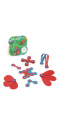 Stavebnice CLIXO Itsy Flamingo & Turquoise - magnetická, 18 kusů