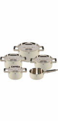 Zwilling Pure Cookware Set 5-Pc 18/10 Ivory