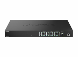 D-Link DMS 1250-18 - Prepínac - L2+ - inteligentní - 18 x 10/100/1000/2.5G + 2 x 10 Gigabit SFP+ - desktop