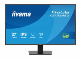 iiyama ProLite X2792HSU-B1 - LED monitor - 27" - 1920 x 1080 Full HD (1080p) @ 120 Hz - IPS - 300 cd/m? - 1500:1 - 3 ms - HDMI, DisplayPort - reproduktory - matná cern