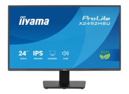 Iiyama Prolite X2492HSU-B1 (60.5 cm (24 Zoll), schwarz (matt), FullHD, IPS, HDMI, DP, USB-Hub, 120Hz Panel)