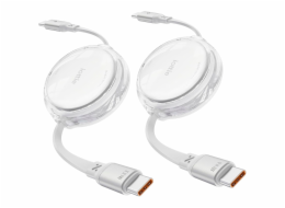 iOttie kábel 100W Retractable USB-C Cable 2 Pack - White