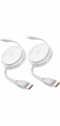 iOttie kábel 100W Retractable USB-C Cable 2 Pack - White