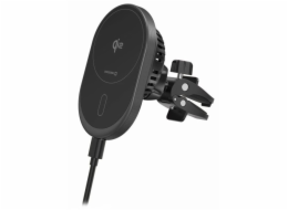 Swissten Magnetický Držák do Ventilace Auta MagRide s Bezdrátovým Nabíjením Qi2 15W (Kompatibilní s MagSafe)
