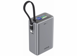 Swissten&nbsp;Power&nbsp;Bank&nbsp;Cestovní&nbsp;25000&nbsp;mAh&nbsp;(96.25Wh)&nbsp;100W&nbsp;s&nbsp;Integrovaným&nbsp;Kabelem&nbsp;USB-C&nbsp;Šedá